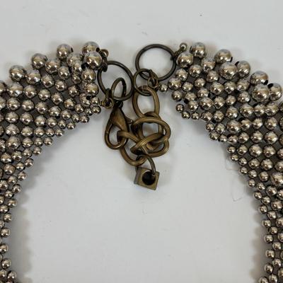 LOT 61: Anthropologie Pam Hiran Silver Bib Necklace Turquoise & Rose Beaded Necklace, Anthropologie Pam Hiran Brass/Pearl Stone Bib...