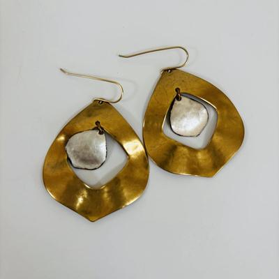 LOT 63: Vintage Moroccan Pendant Necklace w/Unique Green Stone, Pottery Bead Necklace w/Matching Earrings, Pierced Earring Collection...