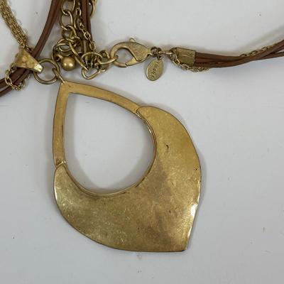 LOT 63: Vintage Moroccan Pendant Necklace w/Unique Green Stone, Pottery Bead Necklace w/Matching Earrings, Pierced Earring Collection...