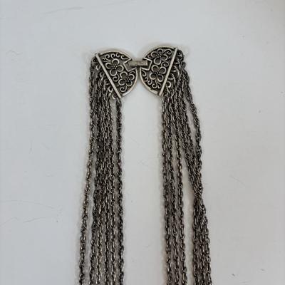 LOT 65: Fabulous Silvertone Statement Necklaces & Cuff Bracelets