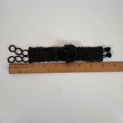 LOT 66: Cookie Lee Black & White 56" Faux Pearl Necklace, Premier Designs Black Glass Beaded Necklace, Baby lone, Paris, Beaded...