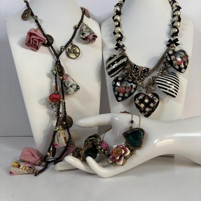 LOT 69: Betsy Johnson Collection: Necklaces & Bracelet (needed to be re-strung)