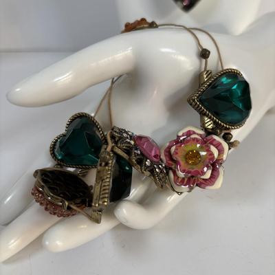 LOT 69: Betsy Johnson Collection: Necklaces & Bracelet (needed to be re-strung)