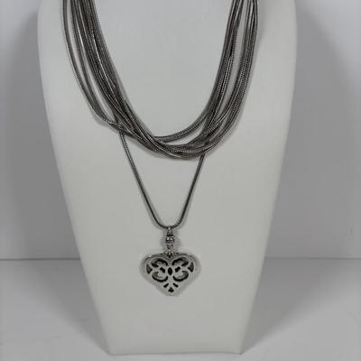 LOT 72: Brighton Ladies Watch, Necklace w/Heart Pendant & More