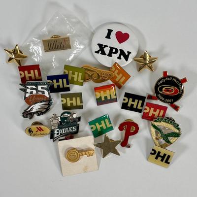 LOT 74: Philadelphia Collectors Pins & More