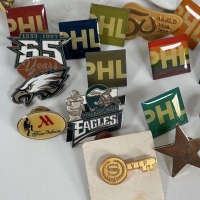 LOT 74: Philadelphia Collectors Pins & More