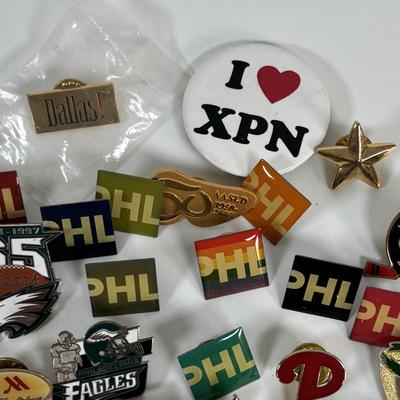 LOT 74: Philadelphia Collectors Pins & More