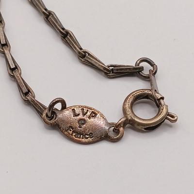 LOT 141: LVP France LA Vie Parisienne Purse Charm Necklace, Matryoshka Doll Locket Necklace and Vintage Fashion Earrings