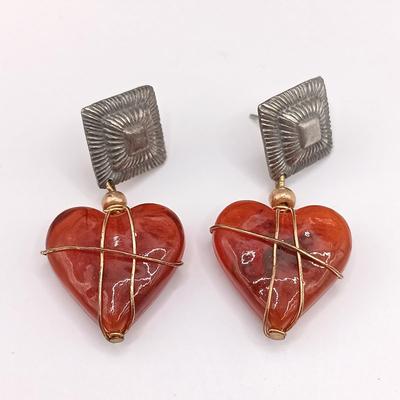 LOT 141: LVP France LA Vie Parisienne Purse Charm Necklace, Matryoshka Doll Locket Necklace and Vintage Fashion Earrings