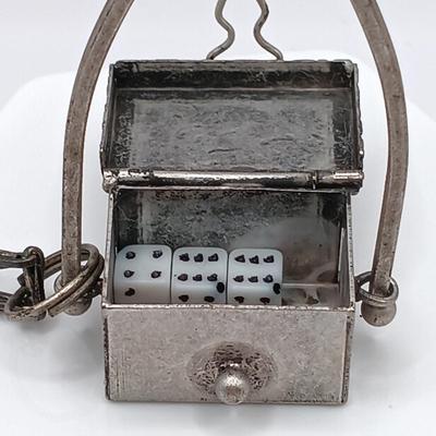 LOT 141: LVP France LA Vie Parisienne Purse Charm Necklace, Matryoshka Doll Locket Necklace and Vintage Fashion Earrings