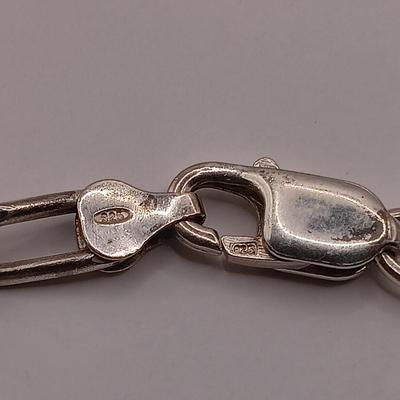 LOT 142: Sterling 925 Heart Charm Bracelet 46.04g