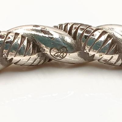 LOT 146: Brighton and Unsigned Artisan Bangle ( Tested 925 ) with Silver-Tone Turkish Coin Bracelet