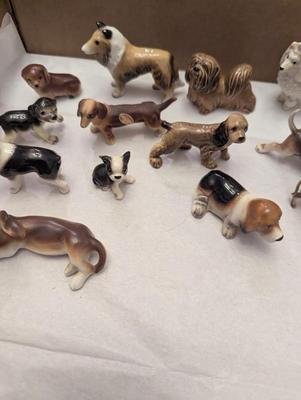 Vintage Miniature Porcelain Dogs