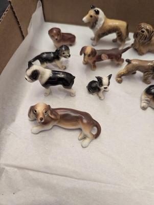 Vintage Miniature Porcelain Dogs
