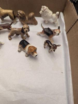 Vintage Miniature Porcelain Dogs
