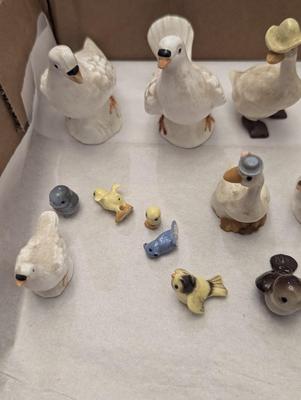 Vintage Miniature Porcelain Birds