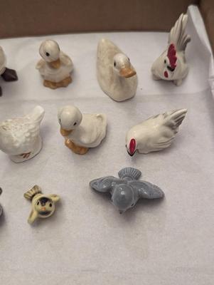 Vintage Miniature Porcelain Birds