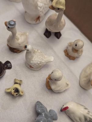 Vintage Miniature Porcelain Birds