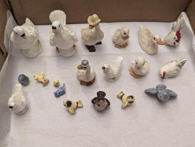 Vintage Miniature Porcelain Birds