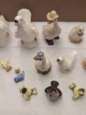 Vintage Miniature Porcelain Birds