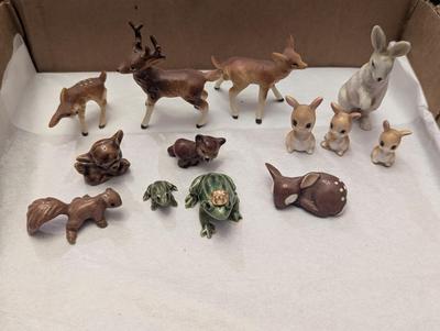 Vintage Miniature Porcelain Wildlife Animals