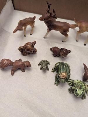 Vintage Miniature Porcelain Wildlife Animals