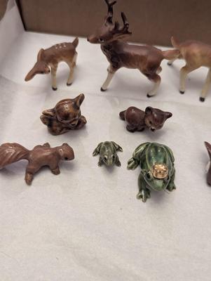 Vintage Miniature Porcelain Wildlife Animals