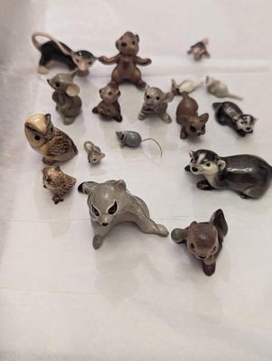 Vintage Miniature Porcelain Wildlife Animals