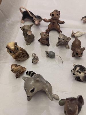 Vintage Miniature Porcelain Wildlife Animals