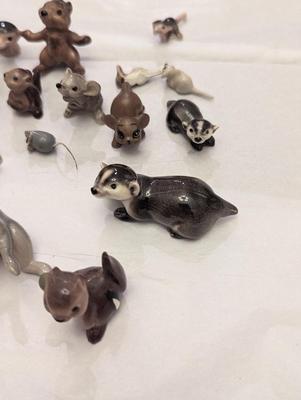 Vintage Miniature Porcelain Wildlife Animals
