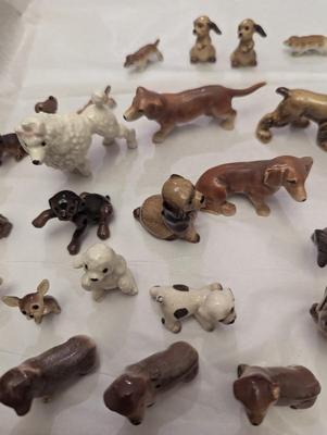 Vintage Miniature Porcelain Dogs