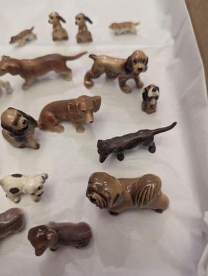 Vintage Miniature Porcelain Dogs