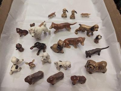 Vintage Miniature Porcelain Dogs