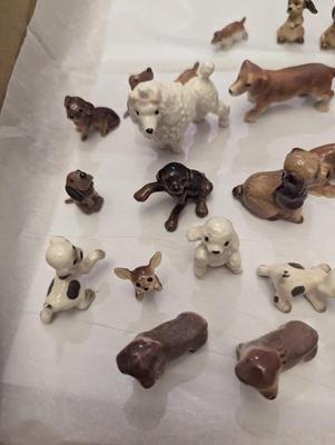 Vintage Miniature Porcelain Dogs