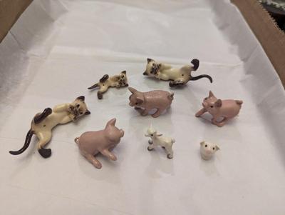 Vintage Miniature Porcelain Farm Animals