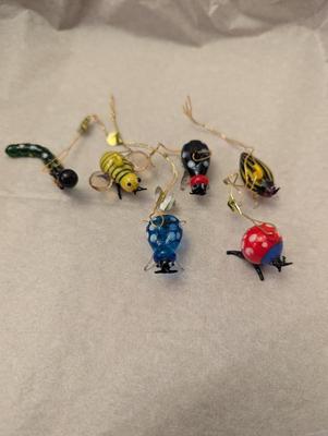 Hand Blown Miniature Glass Insect Ornaments #17