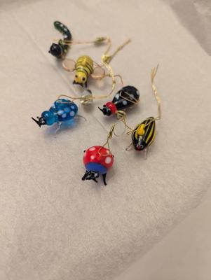 Hand Blown Miniature Glass Insect Ornaments #17