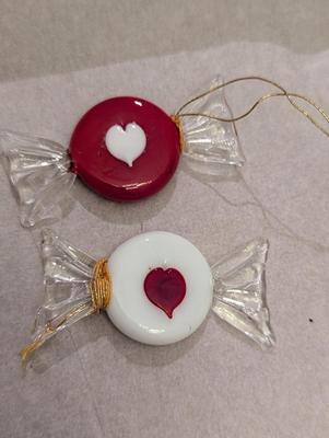 12 - Hand Blown Miniature Glass Candy Ornaments #22