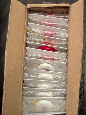 12 - Hand Blown Miniature Glass Candy Ornaments #22