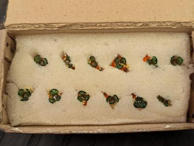 12 - Hand Blown Miniature Glass Carrots #23