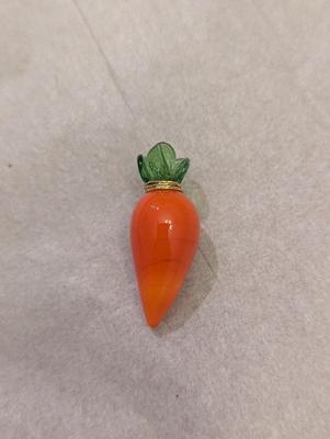 12 - Hand Blown Miniature Glass Carrots #23
