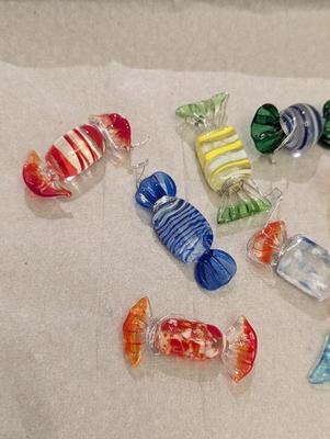 Hand Blown Miniature Glass Candy Ornaments