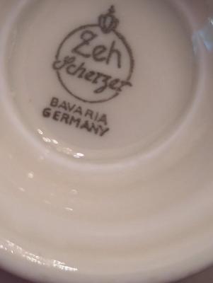 Vintage Bareuther Waldsassen Schezar Winterling Bavaria Schirnding Qualitäts Porzellan Cups & Saucers
