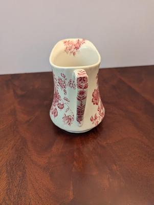 Vintage Alfred Meakin Red Charlotte Pattern Pitcher