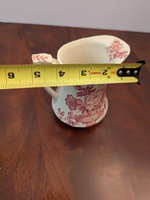 Vintage Alfred Meakin Red Charlotte Pattern Pitcher