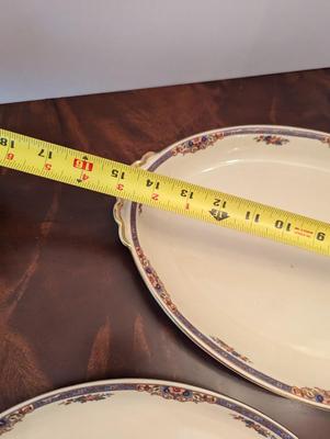 USA Pottery Covered Dish & Made In Germany Platters