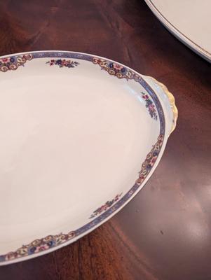 USA Pottery Covered Dish & Made In Germany Platters