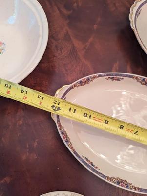 USA Pottery Covered Dish & Made In Germany Platters