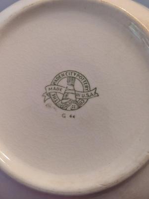 USA Pottery Covered Dish & Made In Germany Platters