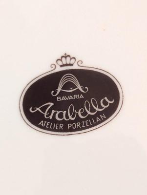 Vintage Bavaria, Arabella Atelier Porzellan, Floral & Bird Pierced Rim Decorative Plates